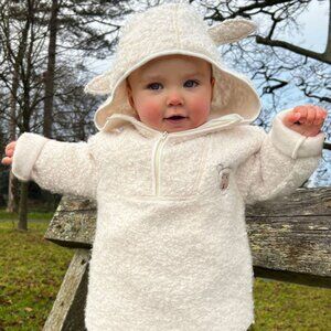 Aran Baby/Toddler Irish Wool Sheep Hoodie